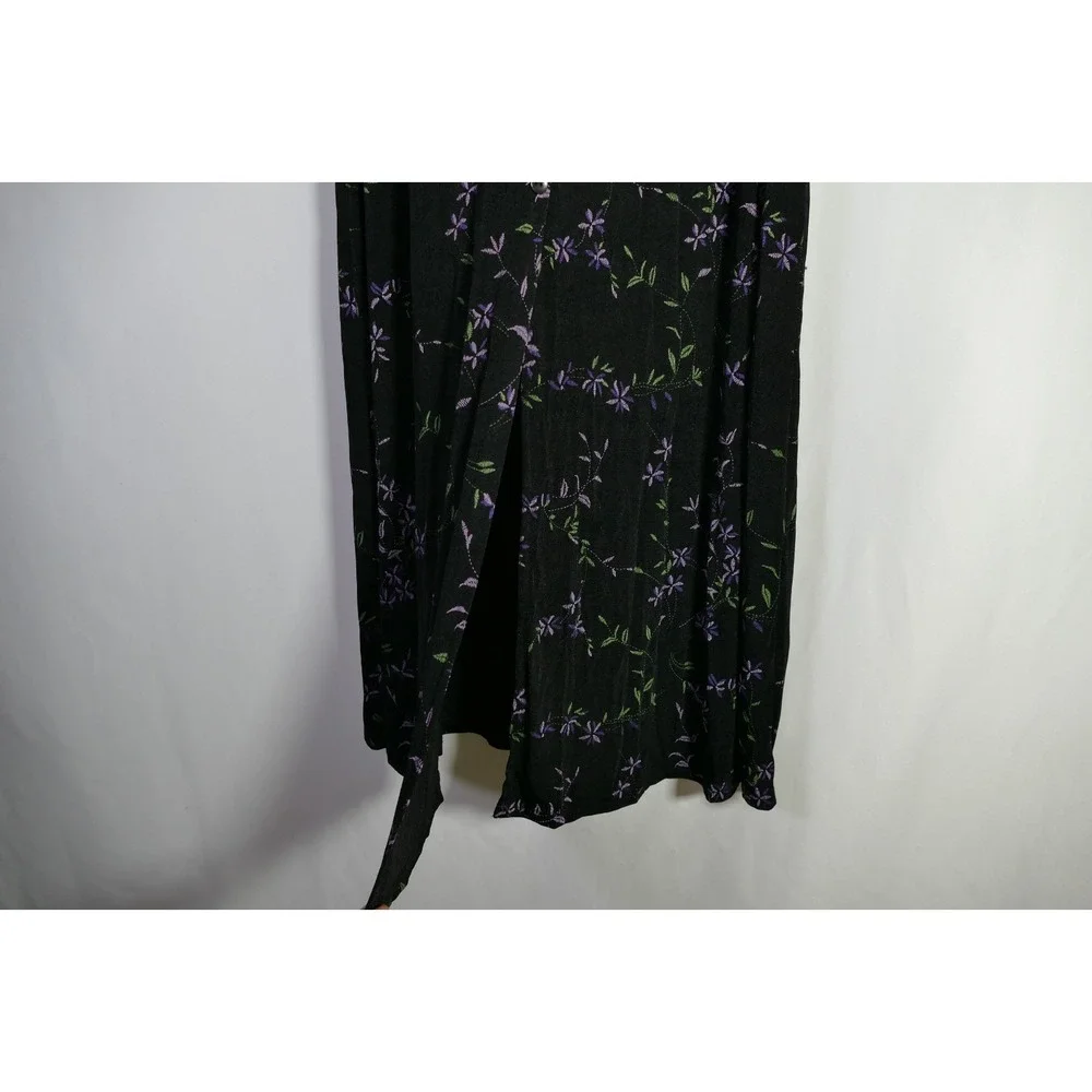 VTG Briggs New York Y2K Fairy Grunge Maxi Skirt Size M Floral Buttons Whimsigoth